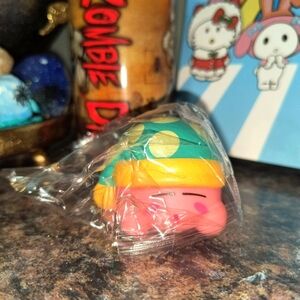 Pink and Green Kids Toy Kirby collection figure Nintendo switch hat sleeping